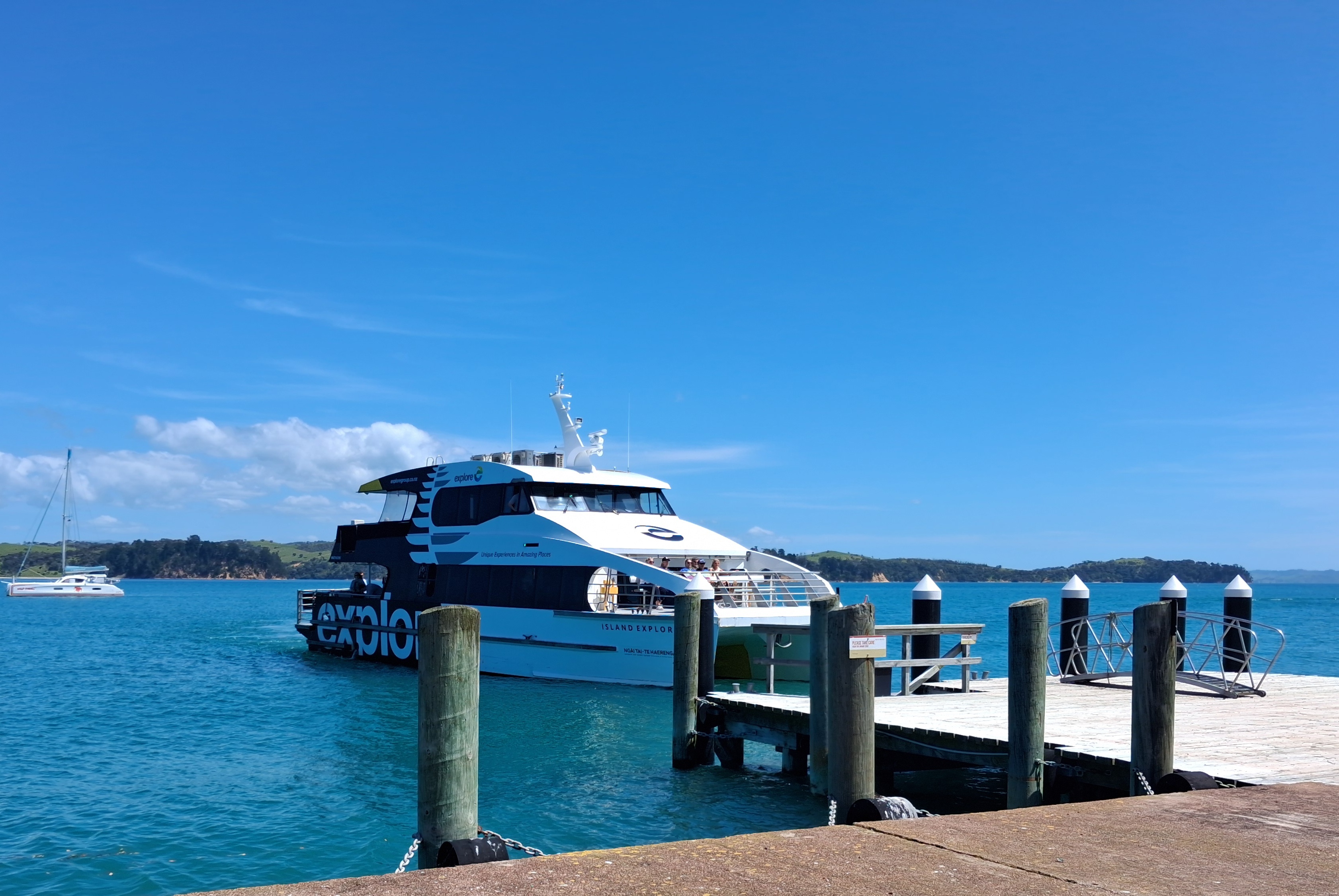 Ferry arriving